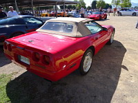 Chevrolet Corvette C4, decapotable rouge (de 1984-96) (prise a Amberieux, France, 2016) (5)